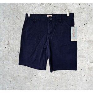 Cat & Jack Boys School Uniform Chino Shorts Adjust Waistband Navy Size 10 Plus